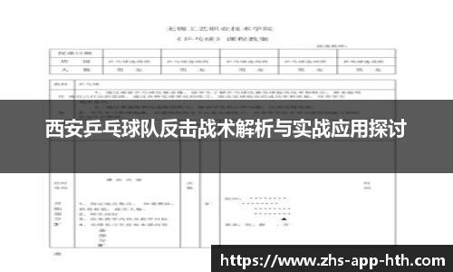 西安乒乓球队反击战术解析与实战应用探讨